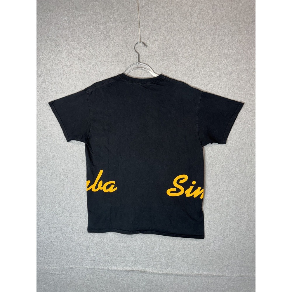 Simba Shirt Mens Large Black Yellow Graphic Tee T-Shirt Movie Disney Lion King - Picture 5 of 7